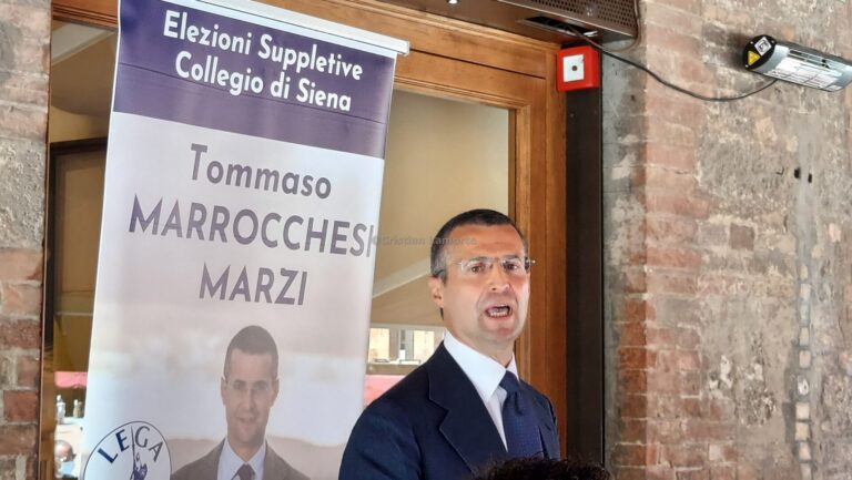 Elezioni suppletive a Siena, Marrocchesi Marzi si presenta: «Abbattiamo il muro rosso di gomma». E su Letta: «Derby Pisa-Siena sarebbe divertente»